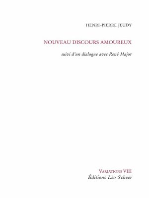 cover image of Nouveau discours amoureux